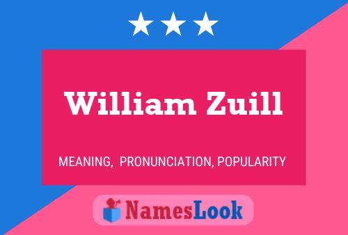 Постер имени William Zuill