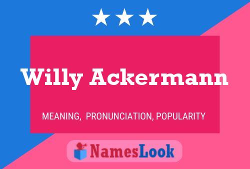 Постер имени Willy Ackermann