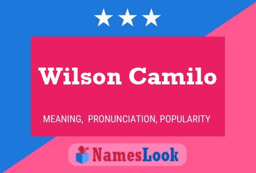 Постер имени Wilson Camilo