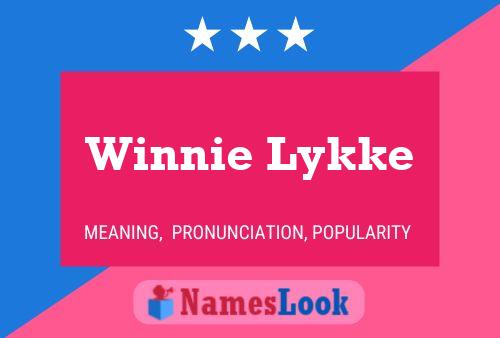 Постер имени Winnie Lykke