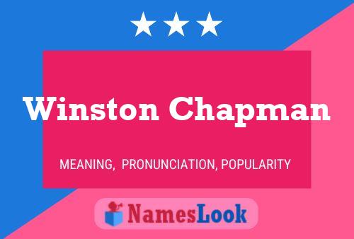 Постер имени Winston Chapman