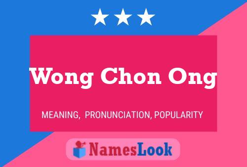 Постер имени Wong Chon Ong