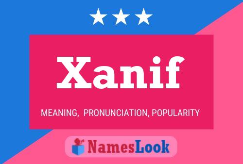 Постер имени Xanif