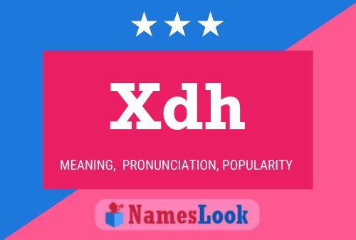 Постер имени Xdh