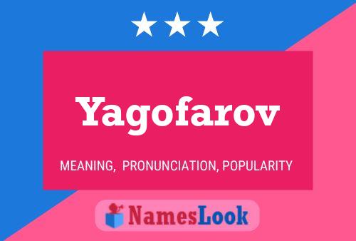 Постер имени Yagofarov