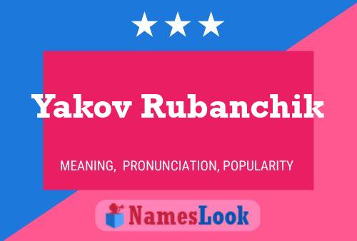 Постер имени Yakov Rubanchik