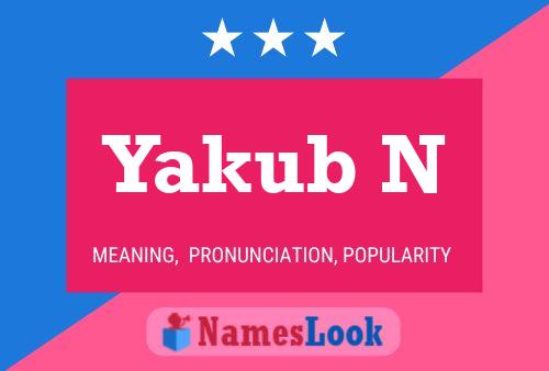 Постер имени Yakub N