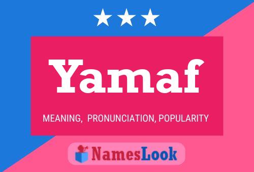 Постер имени Yamaf