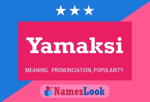 Постер имени Yamaksi