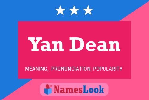 Постер имени Yan Dean