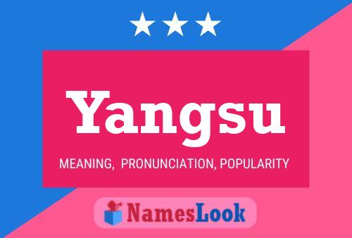 Постер имени Yangsu