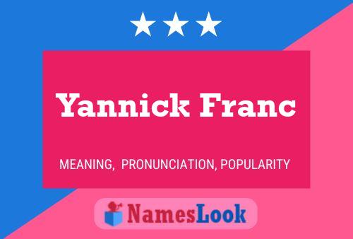 Постер имени Yannick Franc