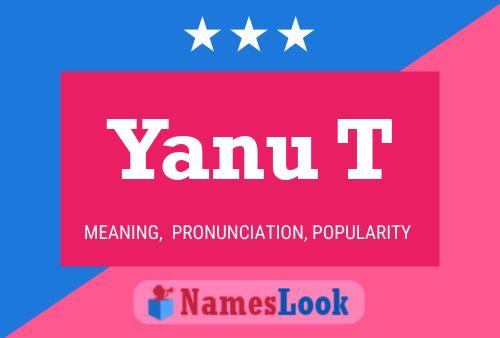 Постер имени Yanu T