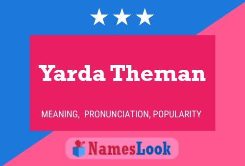 Постер имени Yarda Theman