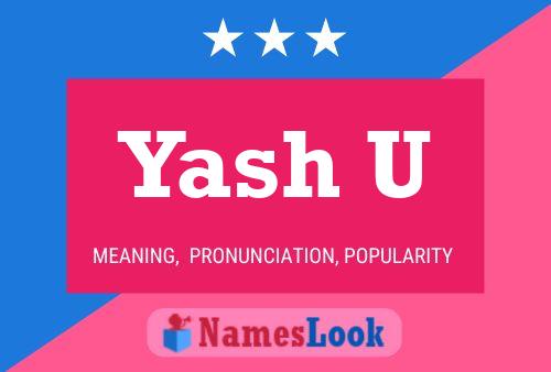 Постер имени Yash U