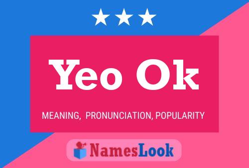 Постер имени Yeo Ok