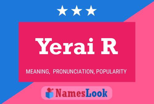 Постер имени Yerai R