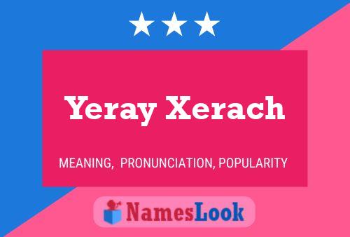 Постер имени Yeray Xerach