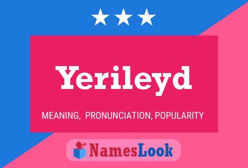 Постер имени Yerileyd