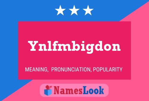 Постер имени Ynlfmbigdon