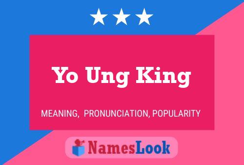 Постер имени Yo Ung King