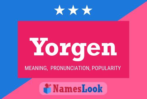 Постер имени Yorgen