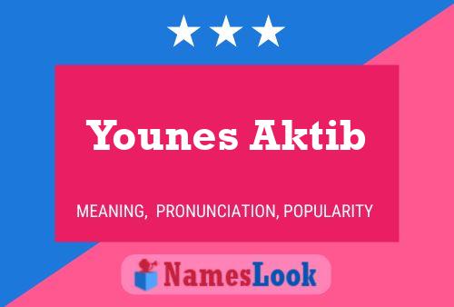 Постер имени Younes Aktib