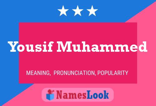 Постер имени Yousif Muhammed