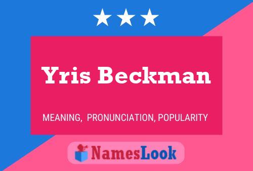 Постер имени Yris Beckman