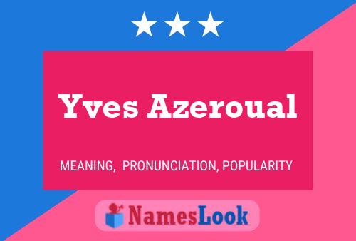 Постер имени Yves Azeroual