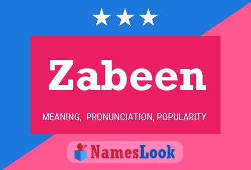 Постер имени Zabeen