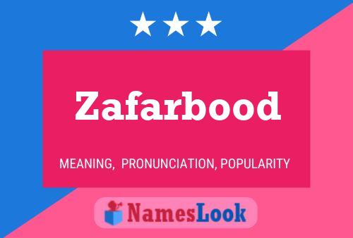 Постер имени Zafarbood