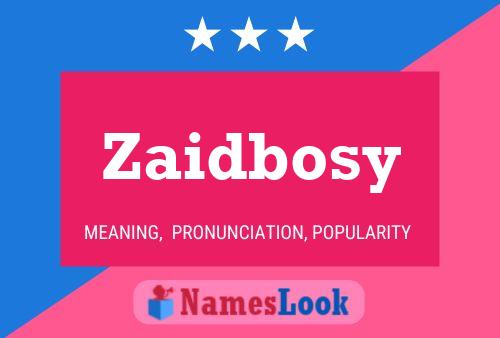 Постер имени Zaidbosy