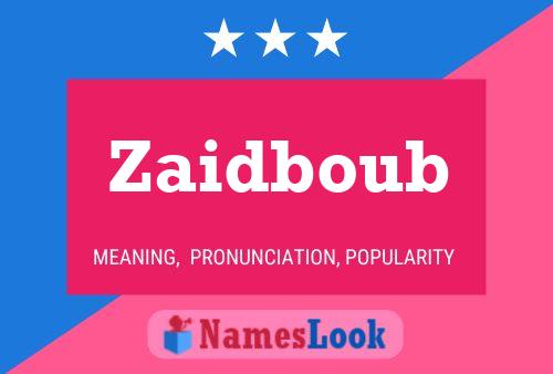 Постер имени Zaidboub