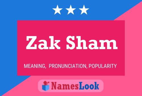 Постер имени Zak Sham