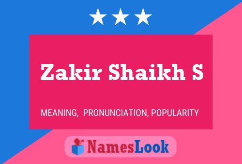 Постер имени Zakir Shaikh S