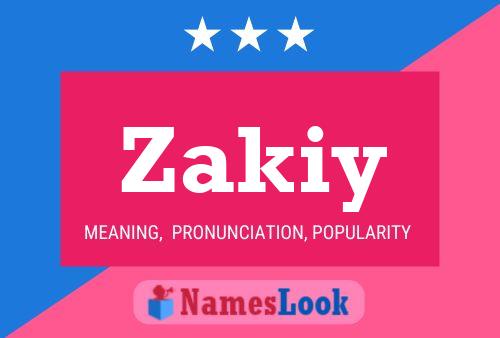 Постер имени Zakiy