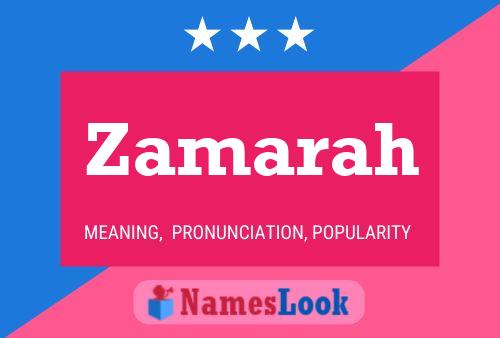 Постер имени Zamarah