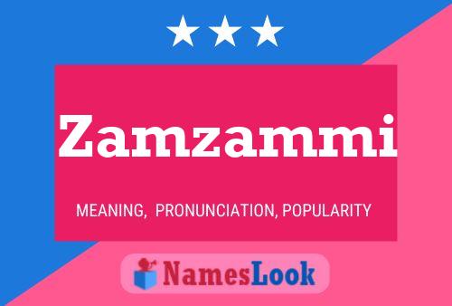 Постер имени Zamzammi