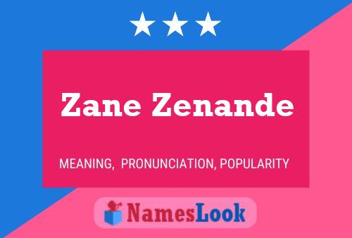 Постер имени Zane Zenande