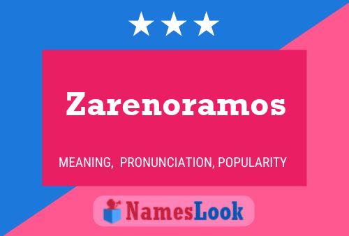 Постер имени Zarenoramos