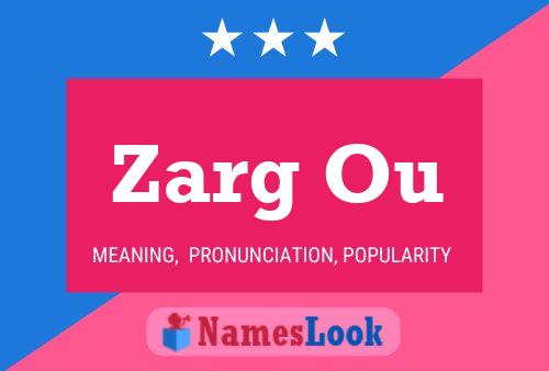 Постер имени Zarg Ou