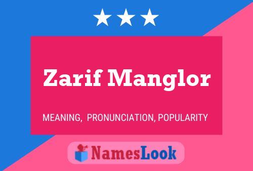 Постер имени Zarif Manglor