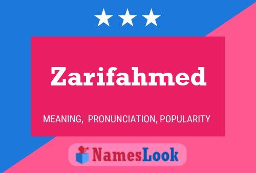 Постер имени Zarifahmed