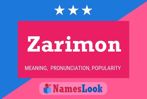 Постер имени Zarimon