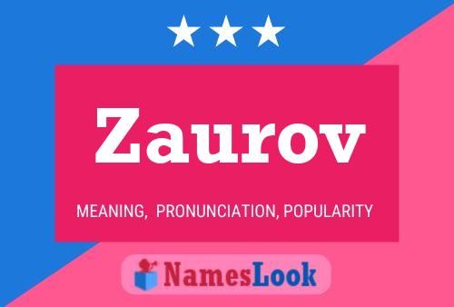 Постер имени Zaurov