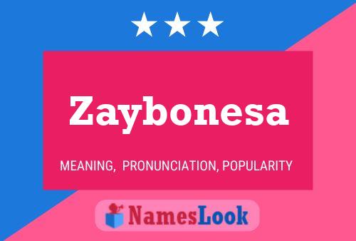 Постер имени Zaybonesa