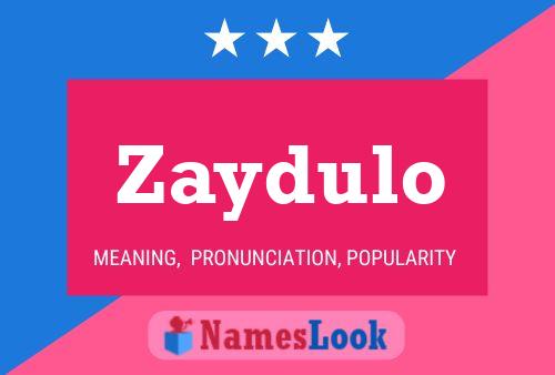 Постер имени Zaydulo