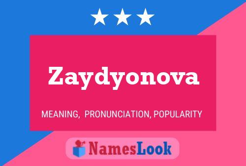 Постер имени Zaydyonova