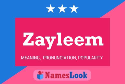 Постер имени Zayleem